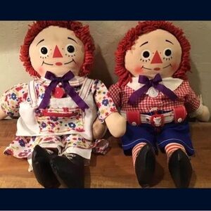 Original 1973 Raggedy Ann & Andy Dolls